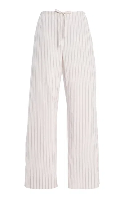 THE ROW HYPNOSTA CHECKED COTTON WIDE-LEG PANTS