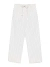 The Row Hypnosta Trousers In White With Stripes In Multi