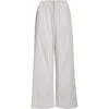 The Row Hypnosta Trousers In White With Stripes In White/graphite