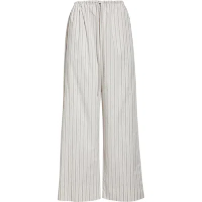 The Row Hypnosta Trousers In White With Stripes