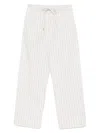 The Row Hypnosta Striped Cotton Trousers