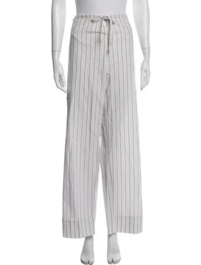 Pre-owned The Row Hypnosta Striped Pajamas In Neutral