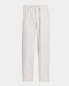 The Row Hypnosta Trousers In White With Stripes In White  Graphite