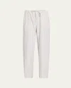 The Row Hypnosta Trousers In White With Stripes In White  Graphite