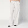 The Row Hypnosta Trousers In White With Stripes In White