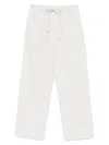 The Row Hypnosta Trousers In White With Stripes In White