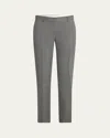 The Row Ian Mid-rise Wool Pants In Gray