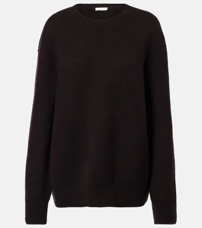 The Row Idea Cashmere And Silk Sweater In Braun