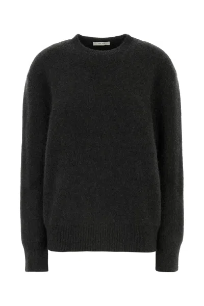 The Row Ophelia Wool And Cashmere-blend Sweater In Black
