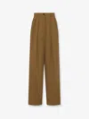 The Row Tailored Trousers With Pleats And Pockets In Brown