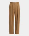 The Row Tailored Trousers With Pleats And Pockets In Brown