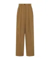 The Row Tailored Trousers With Pleats And Pockets In Brown