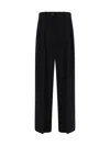 The Row Marcellita Pleated Wide-leg Trousers In Black
