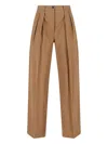 The Row Tailored Trousers With Pleats And Pockets In Brown