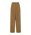 The Row Tailored Trousers With Pleats And Pockets In Neutral
