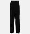 The Row Essentials Igor Crepe Straight-leg Pants In Black