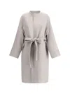 The Row Ilde Coat In Light Pebble