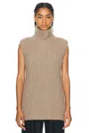 The Row Ilena Cashmere And Silk Top In Beige