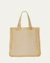 The Row Imogen Mini Tote Bag In Brass Mesh In Gold