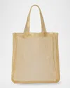 The Row Imogen Mini Tote Bag In Brass Mesh In Gold