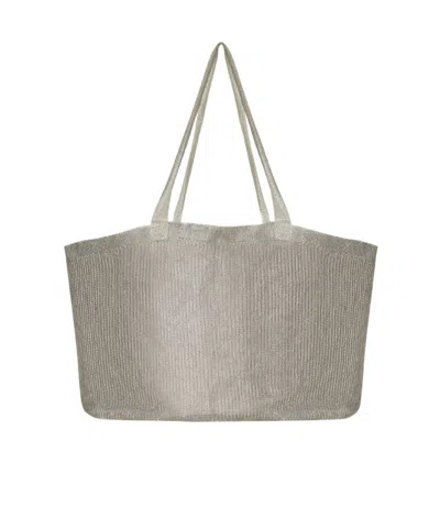 The Row Imogen Tote Bag In Steel