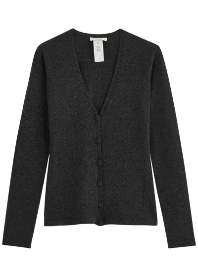 The Row Imperia Cashmere Cardigan In Black