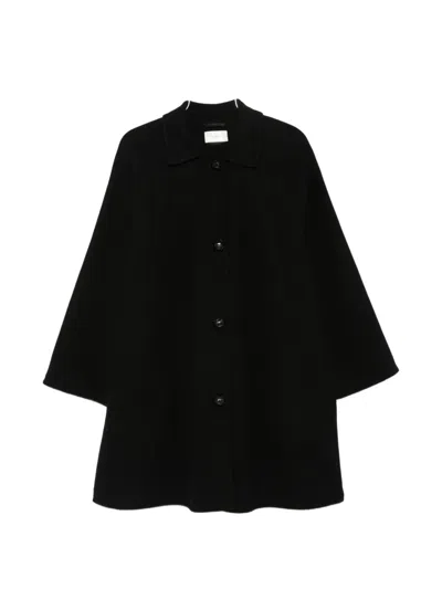 The Row Ina Button-up Coat In Black