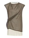 The Row Inawa Cotton Top In Brown