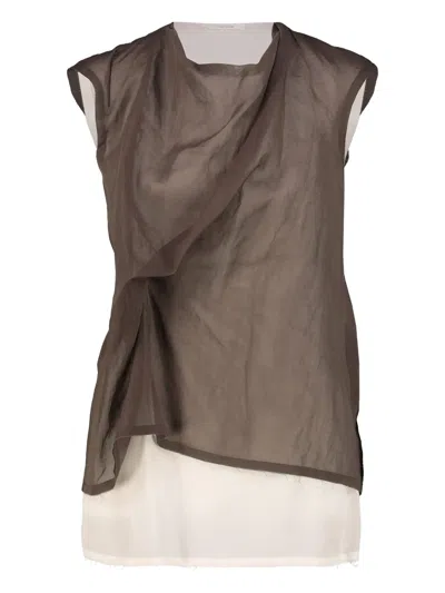 The Row Inawa Layered Top In Brown