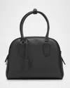 The Row India 10.0 Top-handle Bag In Calfskin Leather In Green