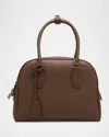 The Row India 10.0 Top-handle Bag In Calfskin Leather In Brown