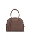 The Row India 10.0 Top-handle Bag In Calfskin Leather In Brown