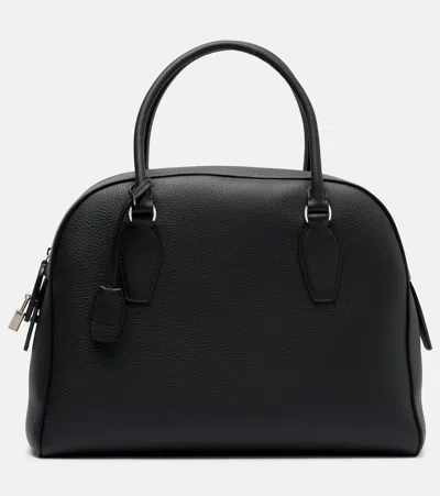 The Row India 12 Leather Tote Bag In Green