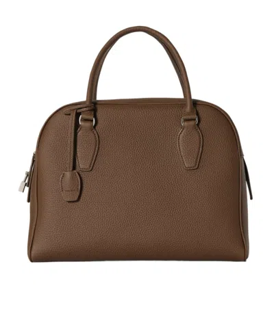 The Row India 12.00 Bag In Leather In Green