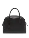 The Row India Medium Leather Tote Bag In Brown