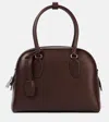 The Row India 12.00 Leather Tote Bag In Chestnut Ans
