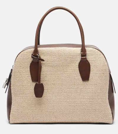 The Row India 12.00 Small Leather Top-handle Bag In Purple