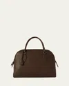 The Row India 12.00 Top-handle Bowling Bag In Leather In Brown