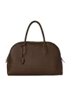 The Row India 15.75 Leather Tote Bag In Brown