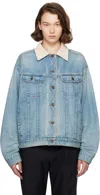The Row Indigo Jorelle Denim Jacket In Blue