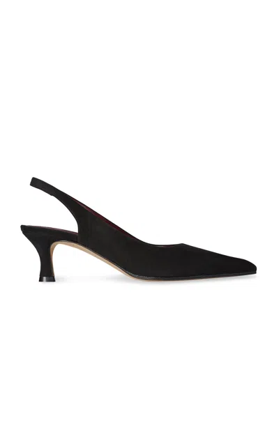 The Row Inez Suede Slingbacks In Multi