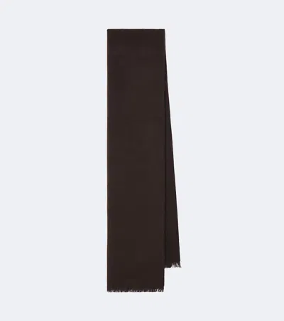 The Row Ingo Cashmere Scarf In Brown