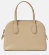 The Row Ingrid Leather Tote Bag In Beige