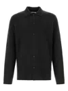 The Row Charcoal Wool Blend Inverson Shirt In Grey