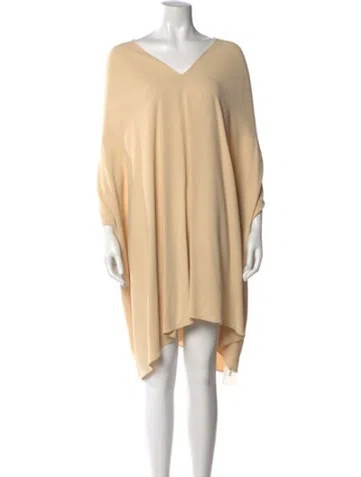 Pre-owned The Row 'iona' Midi Length Dress In Neutral