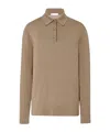 The Row Ipanelli Wool Polo Shirt In Brown