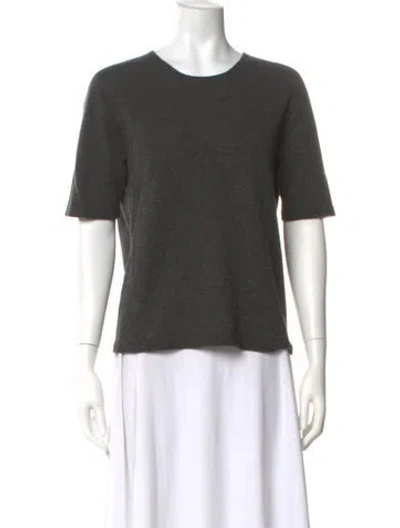Pre-owned The Row 'ipar' Top Cashmere T-shirt In Gray