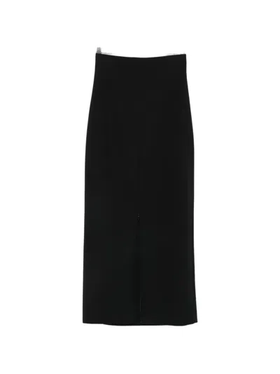 The Row Iphora Front-slit Maxi Skirt In Black