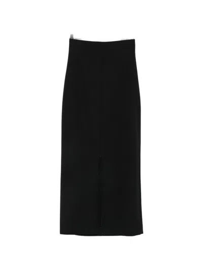 The Row Iphora Wool Skirt In Black