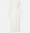 The Row Lilibet Fit-&-flare Midi Dress In White